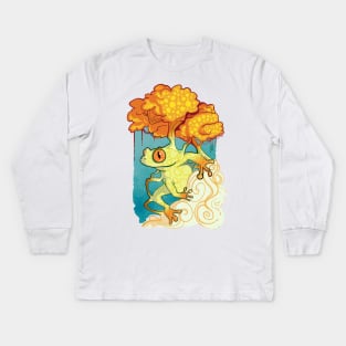 Autumn Tree Frog Kids Long Sleeve T-Shirt